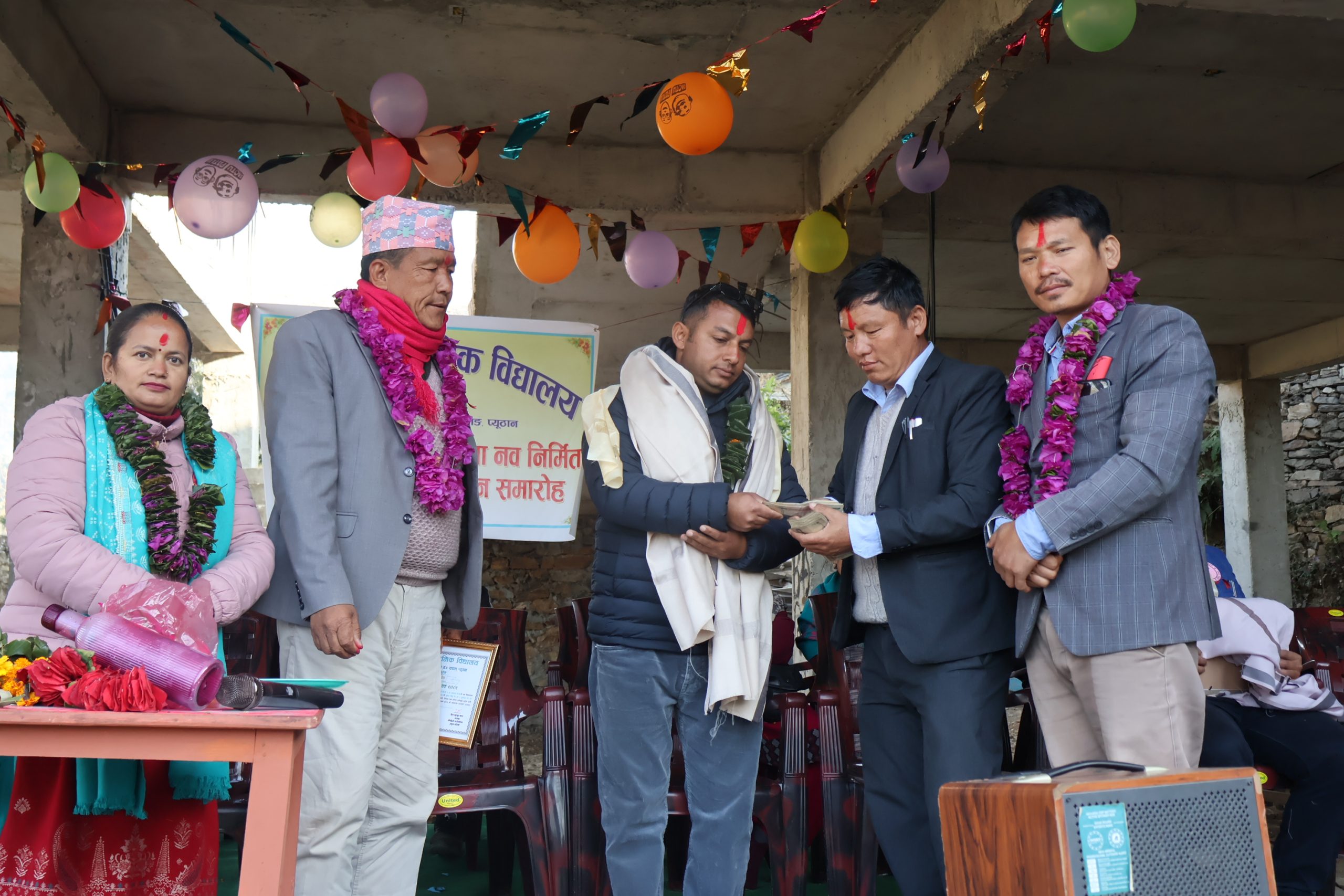 दुर्गा मावि खबाङमा एक लाख बढिको अक्षयकोष स्थापना