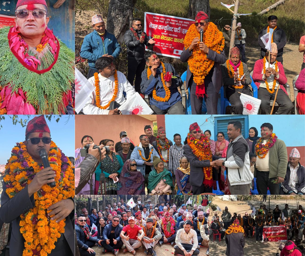 स्वर्गद्वारीमा चुनावी अभियान तीव्र : घरदैलो, पार्टी प्रवेश र धार्मिक आशीर्वादसहित सूर्य थापाको दौड