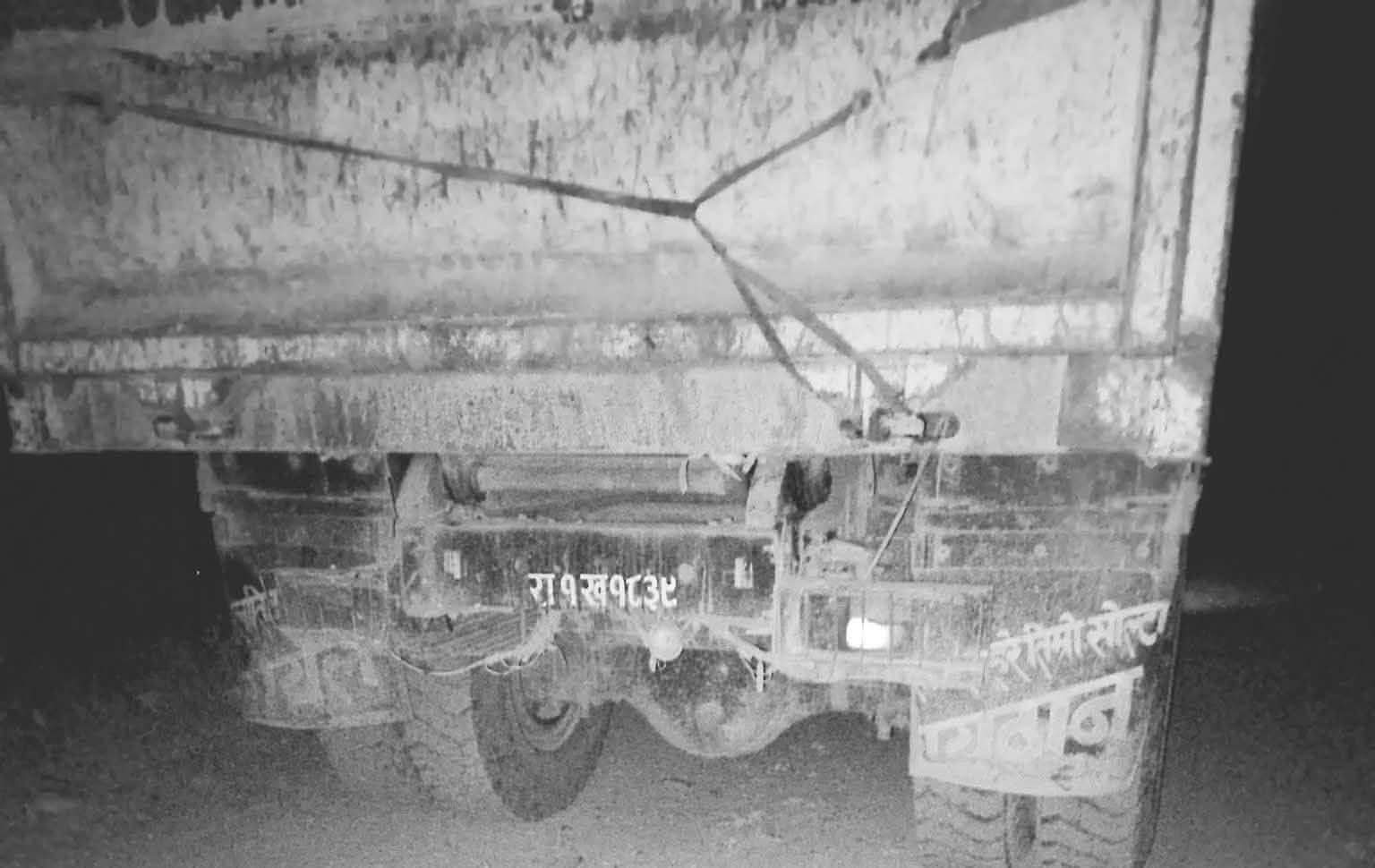 टिप्परको ठक्करबाट पैदल यात्रीको घटनास्थलमै मृ*त्यु